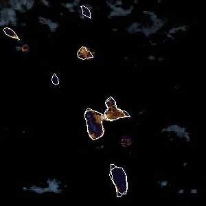 météo tropicale : Image satellite .