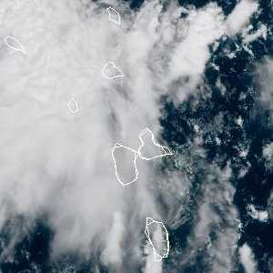 météo tropicale : Image satellite .