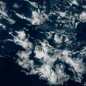 météo tropicale : Image satellite .