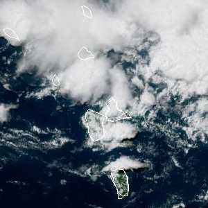 météo tropicale : Image satellite .
