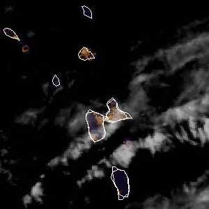 météo tropicale : Image satellite .