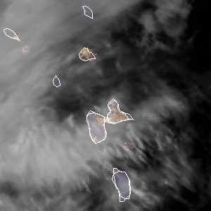 météo tropicale : Image satellite .