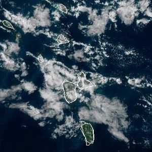 météo tropicale : Image satellite .