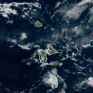 météo tropicale : Image satellite .
