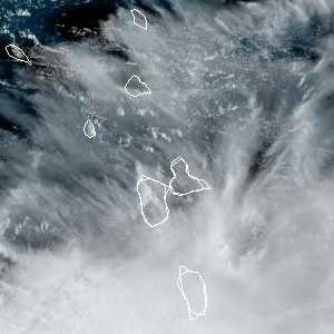 météo tropicale : Image satellite .