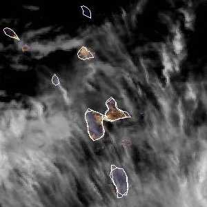 météo tropicale : Image satellite .