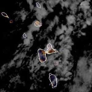 météo tropicale : Image satellite .
