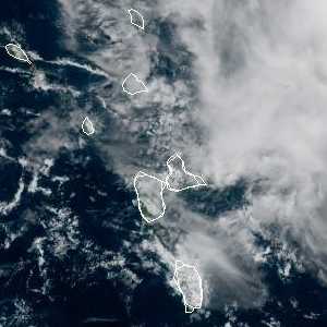 météo tropicale : Image satellite .
