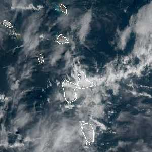 météo tropicale : Image satellite .