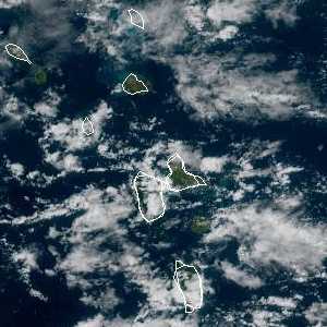 météo tropicale : Image satellite .