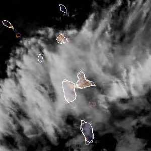 météo tropicale : Image satellite .