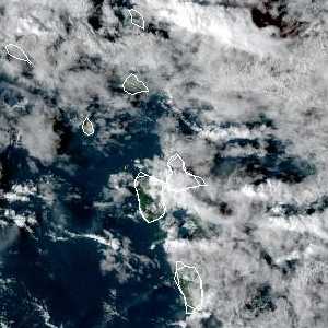 météo tropicale : Image satellite .