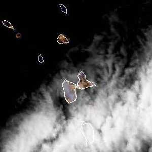 météo tropicale : Image satellite .