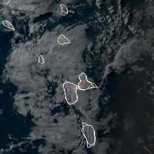 météo tropicale : Image satellite .