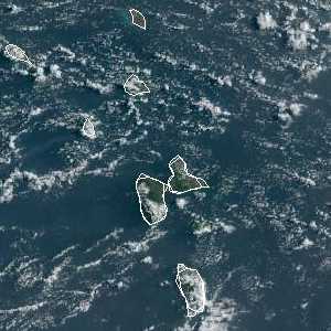 météo tropicale : Image satellite .