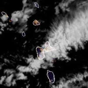 météo tropicale : Image satellite .