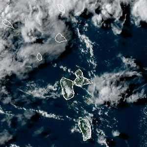 météo tropicale : Image satellite .