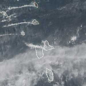 météo tropicale : Image satellite .