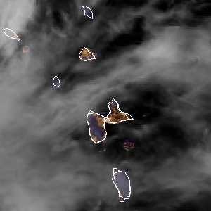 météo tropicale : Image satellite .