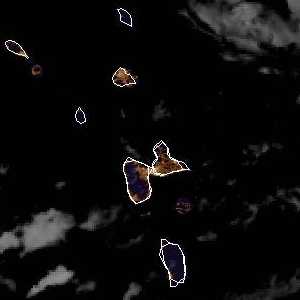 météo tropicale : Image satellite .