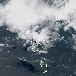 météo tropicale : Image satellite .