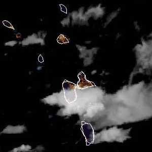 météo tropicale : Image satellite .