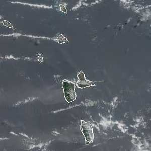 météo tropicale : Image satellite .