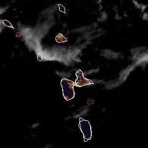 météo tropicale : Image satellite .