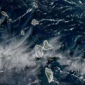météo tropicale : Image satellite .