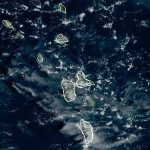 météo tropicale : Image satellite .