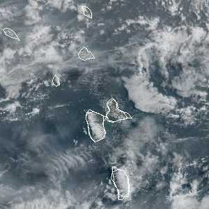 météo tropicale : Image satellite .