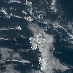 météo tropicale : Image satellite .