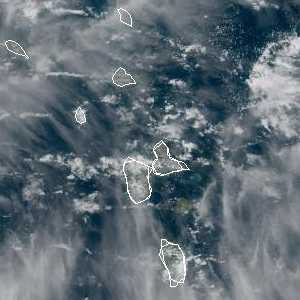 météo tropicale : Image satellite .