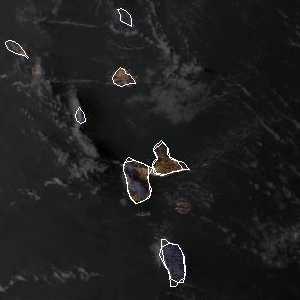 météo tropicale : Image satellite .