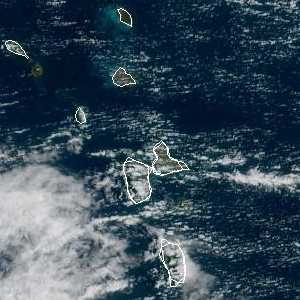 météo tropicale : Image satellite .