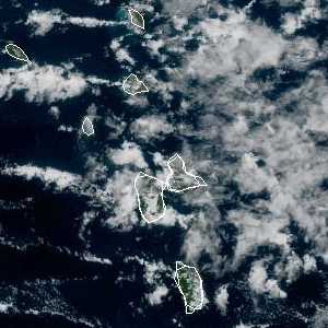 météo tropicale : Image satellite .