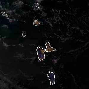 météo tropicale : Image satellite .