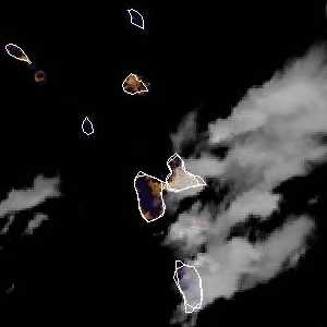 météo tropicale : Image satellite .