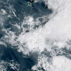 météo tropicale : Image satellite .