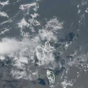 météo tropicale : Image satellite .