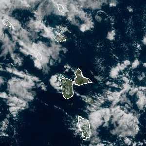 météo tropicale : Image satellite .