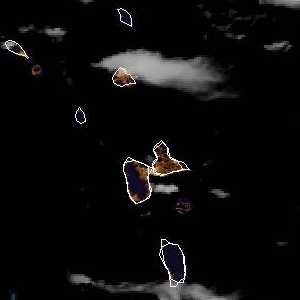 météo tropicale : Image satellite .