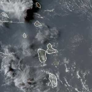 météo tropicale : Image satellite .