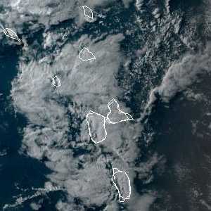 météo tropicale : Image satellite .