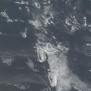 météo tropicale : Image satellite .