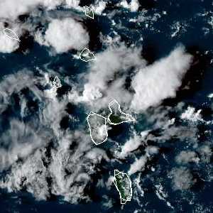 météo tropicale : Image satellite .