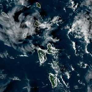 météo tropicale : Image satellite .