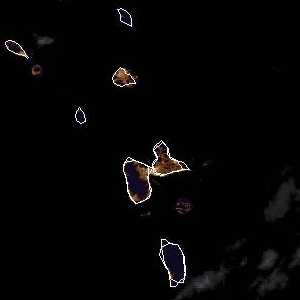 météo tropicale : Image satellite .