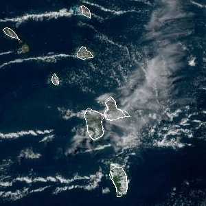 météo tropicale : Image satellite .