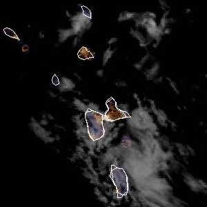 météo tropicale : Image satellite .